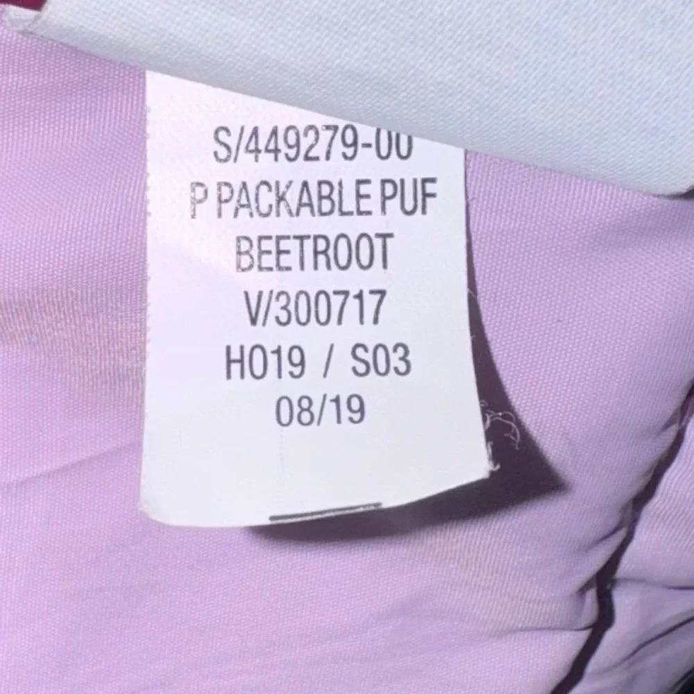 Old Navy Active Puffer Jacket‎ Girls XXL 16 Beetroot Purple Packable Zip Pockets